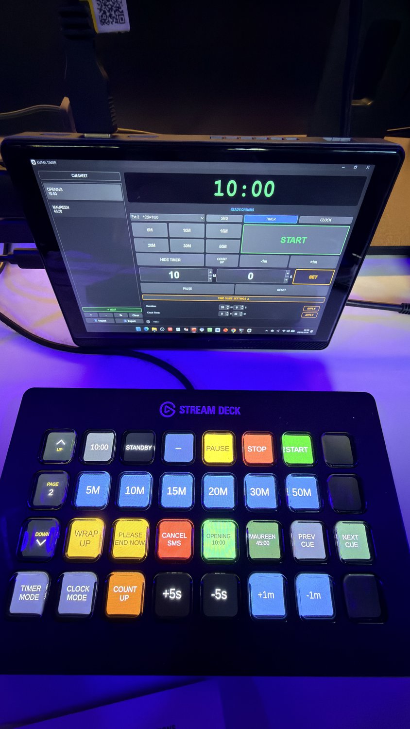 Stream Deck running KUMA module